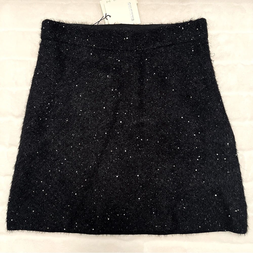 NWT Sandro Malmaison Sequined Tweed Skirt - Picture 6 of 14